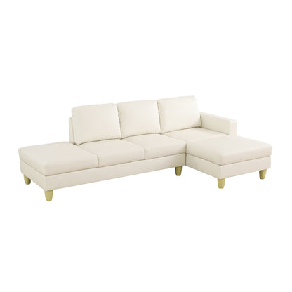 L - Shaped Sectional Sofa With Chaise &amp; Ottoman