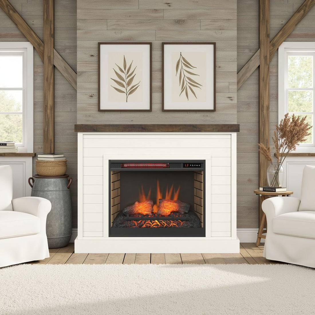 Washington - 48&quot; Fireplace With Mantel