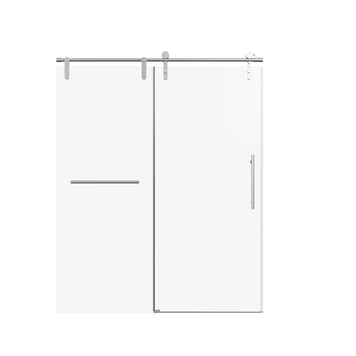 Frameless Single Sliding Shower Doors With Towel Rail &amp; Handle