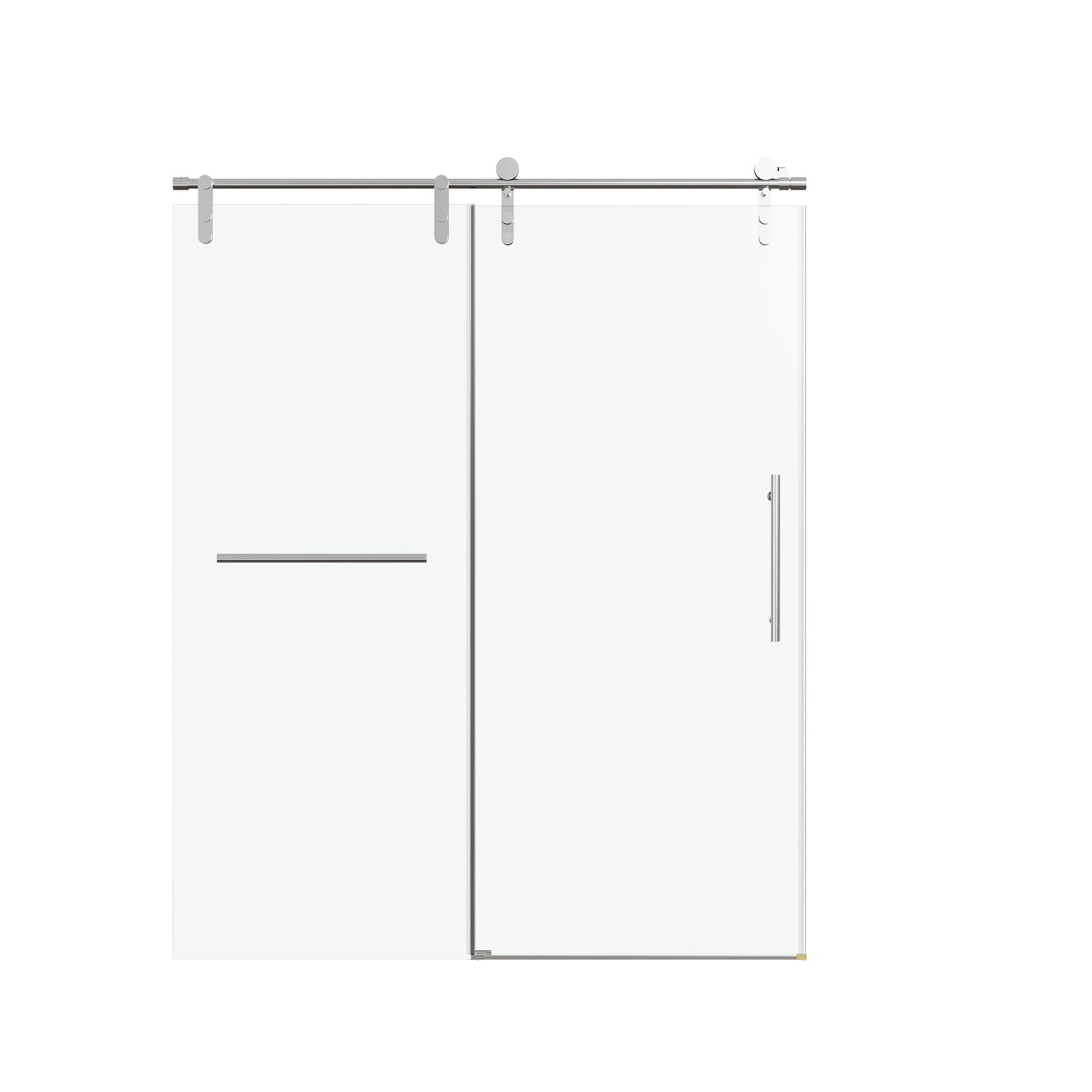 Frameless Single Sliding Shower Doors With Towel Rail &amp; Handle