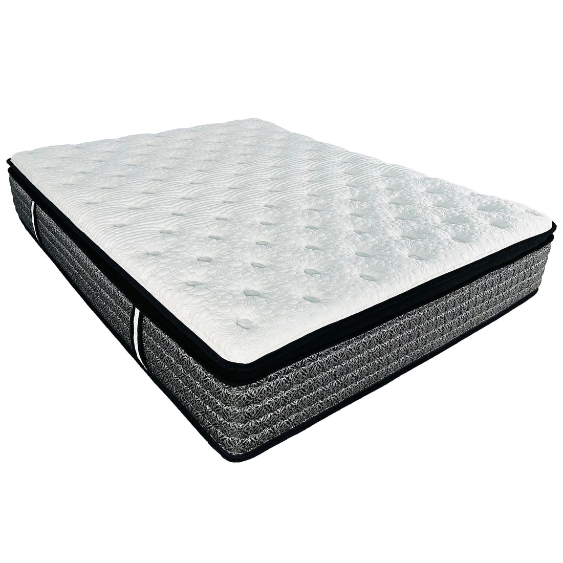 Premium 14&quot; Queen Size Hybrid Mattress In A Box Plush Gel Memory Foam Top With Cooling Technology - Gray / White