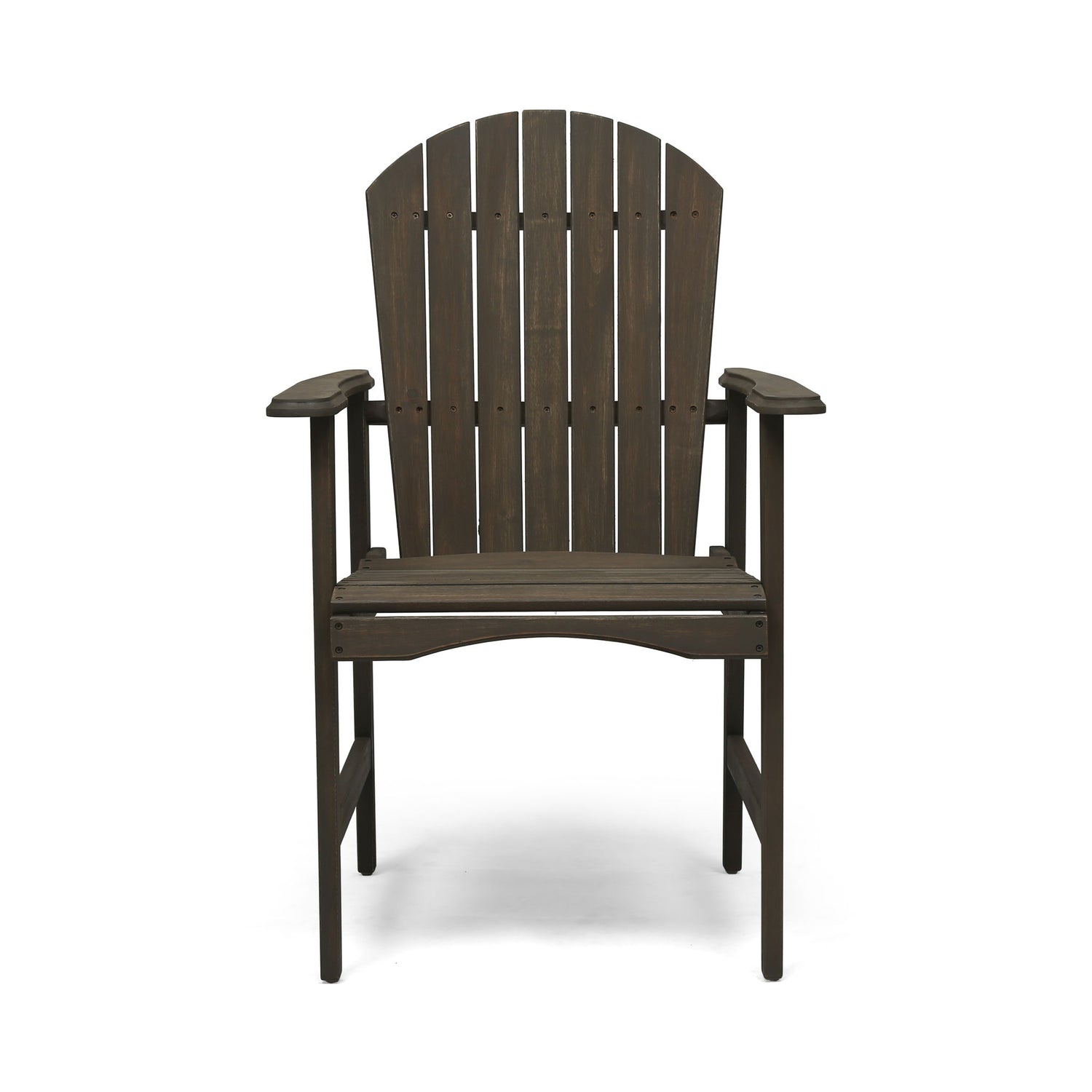 Outdoor Weather Resistant Acacia Wood Adirondack Dining Chairs (Set of 2)