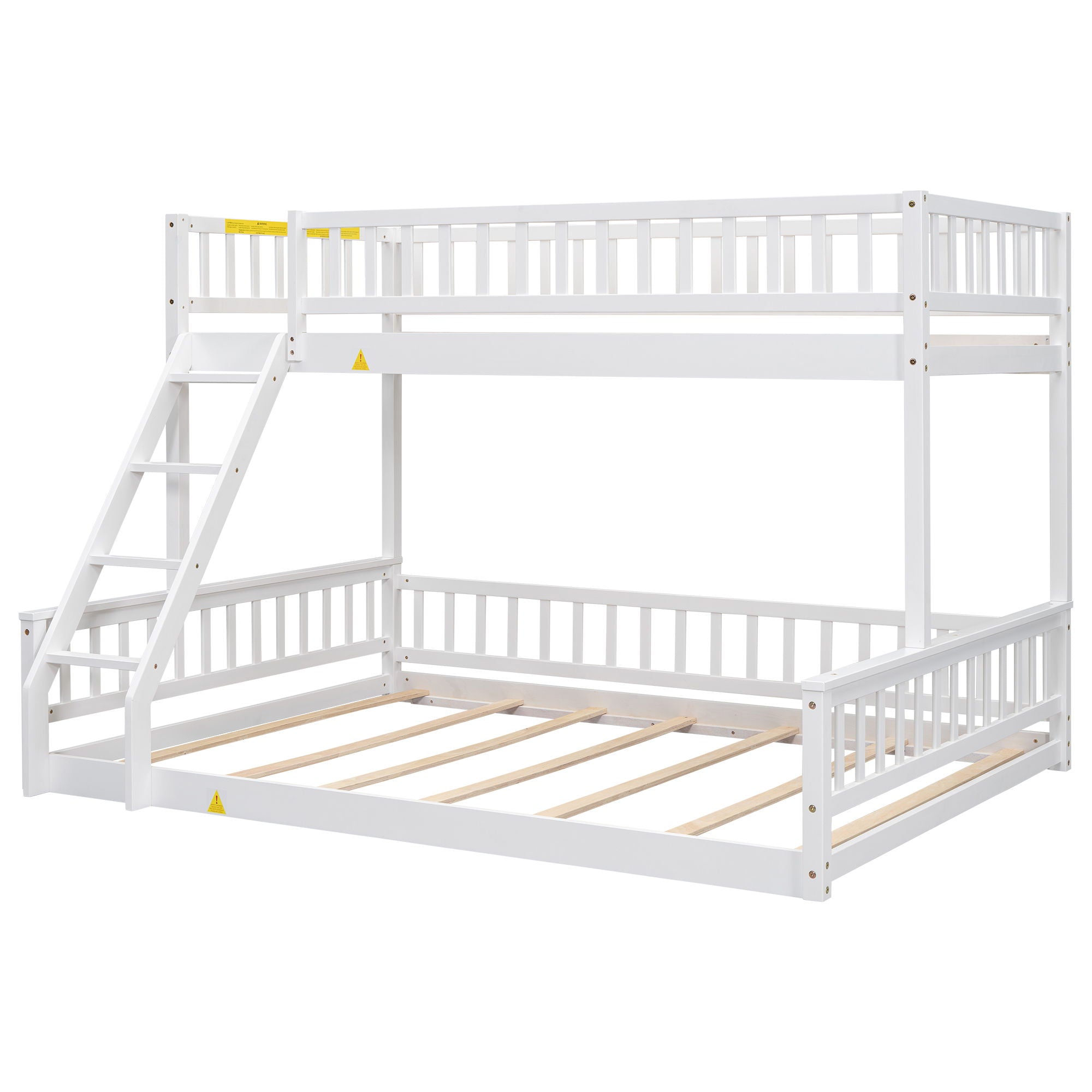 Bunk Bed With Ladder And Guardrails