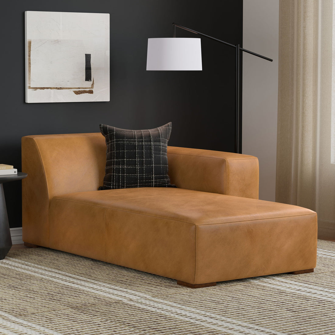 Rex - Right Chaise Sofa Module - Sienna