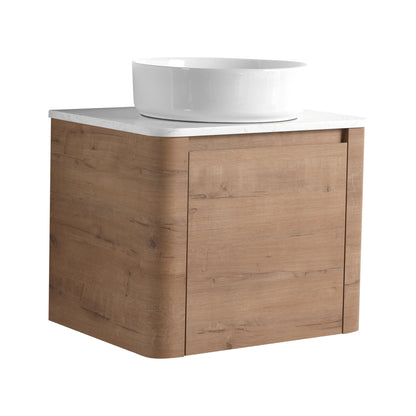 Wall Mounted Bathroom Vanity &amp; Art Sink &amp; 1 Soft Close Door