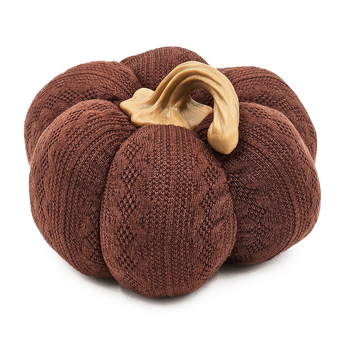 Pumpkin Ornament Decor For Holiday Harvest Festival Fall Festival &amp; Thanksgiving (Set of 2) - Dark Brown