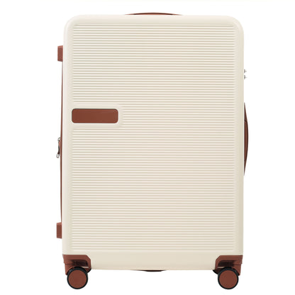 Hardshell Luggage Sets 3 Pieces Contrast Color Suitcase With Spinner Wheels And Tsa Lock 20&quot; 24&quot; 28&quot; Available