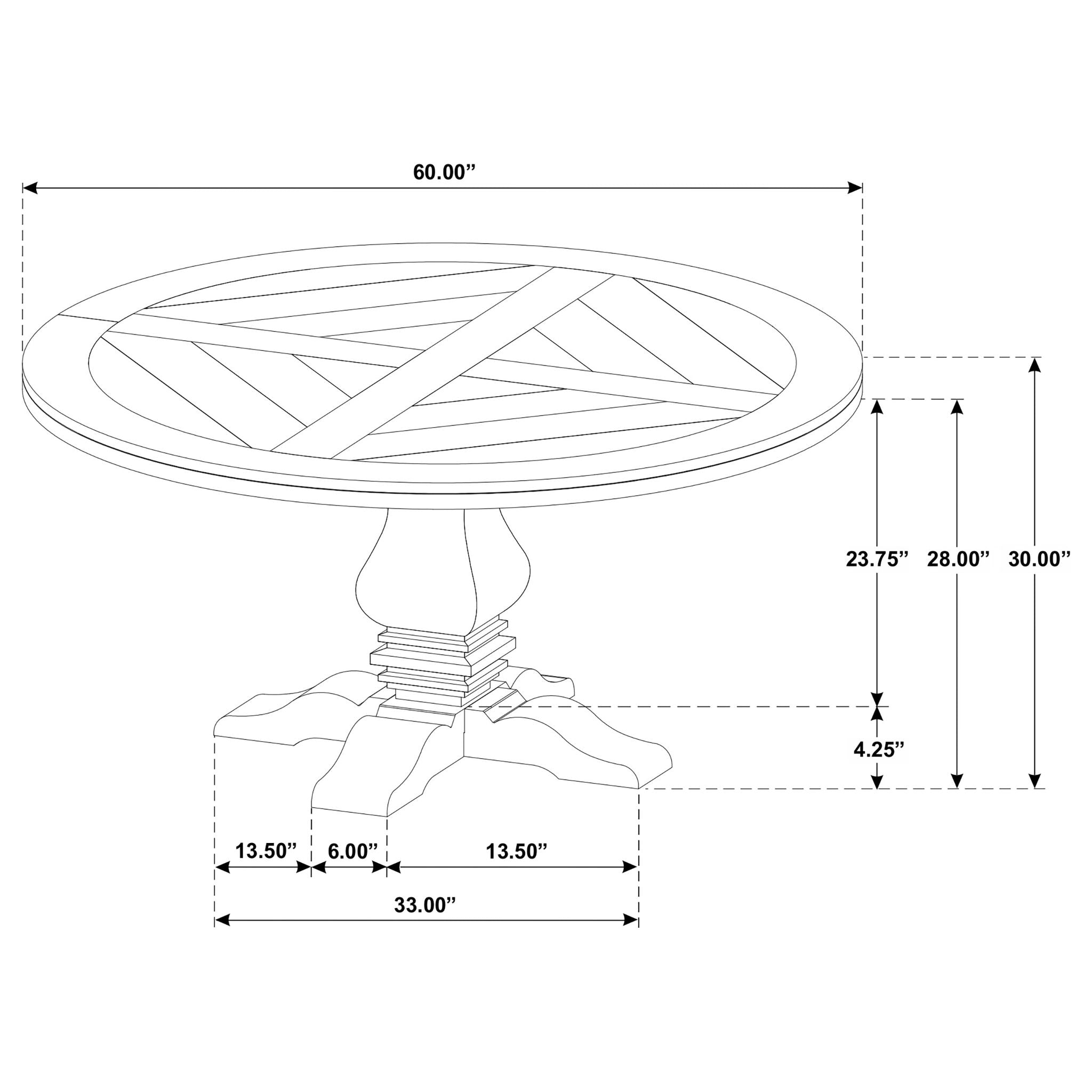Round Dining Table Set With Upholstered Chairs