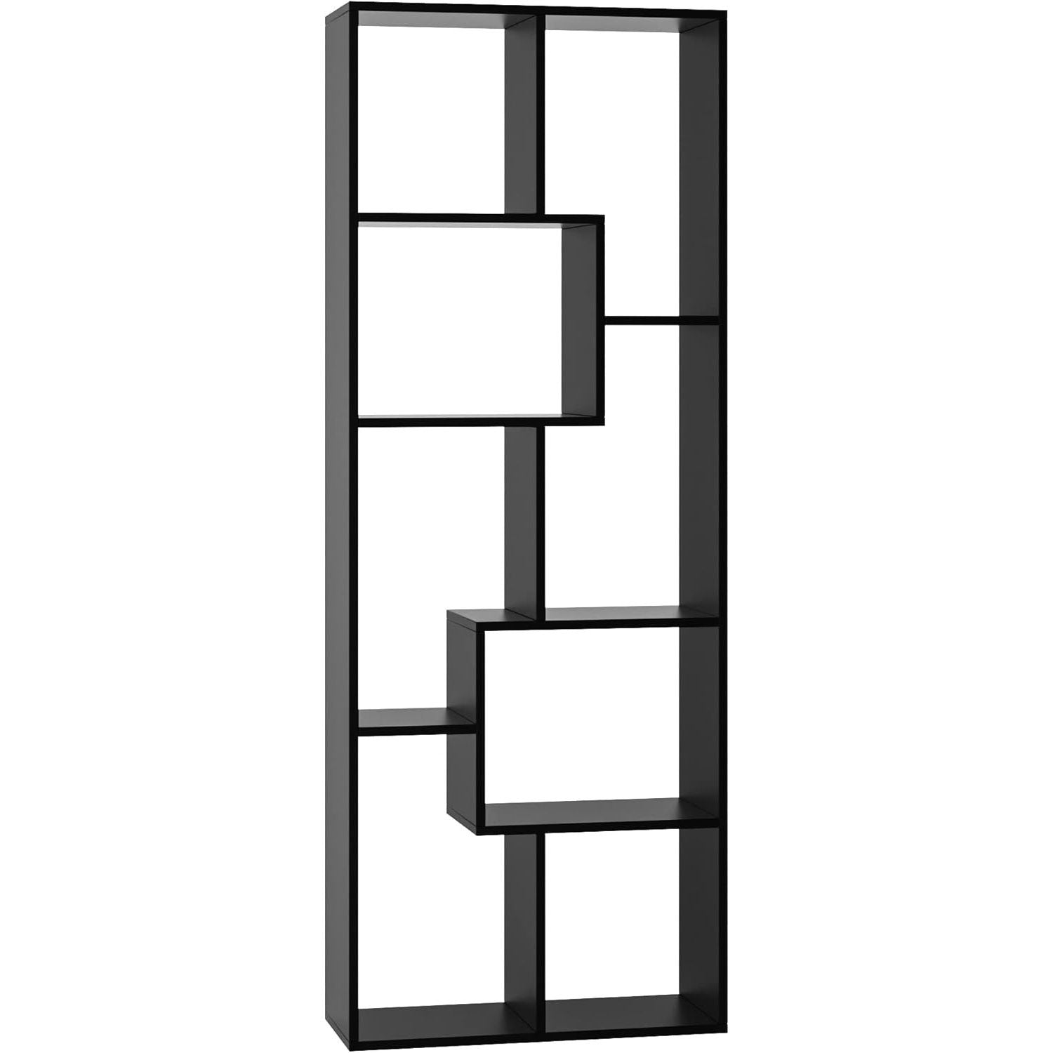 Asymmetrical Display Shelf &amp; Bookcase, 5 Tier