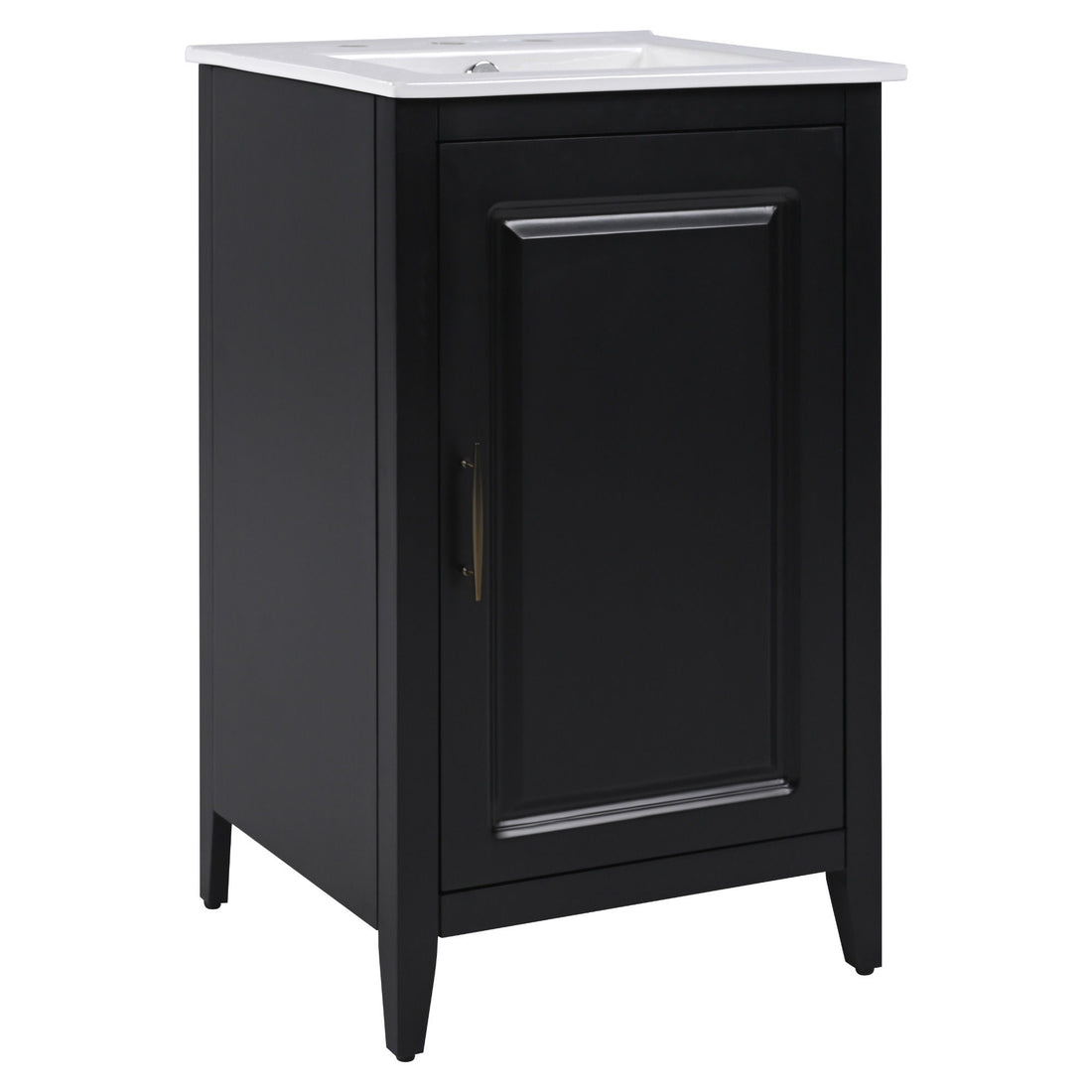 Modern Bathroom Vanity With Sink, Functional Drawer, Soft- Closing Door
