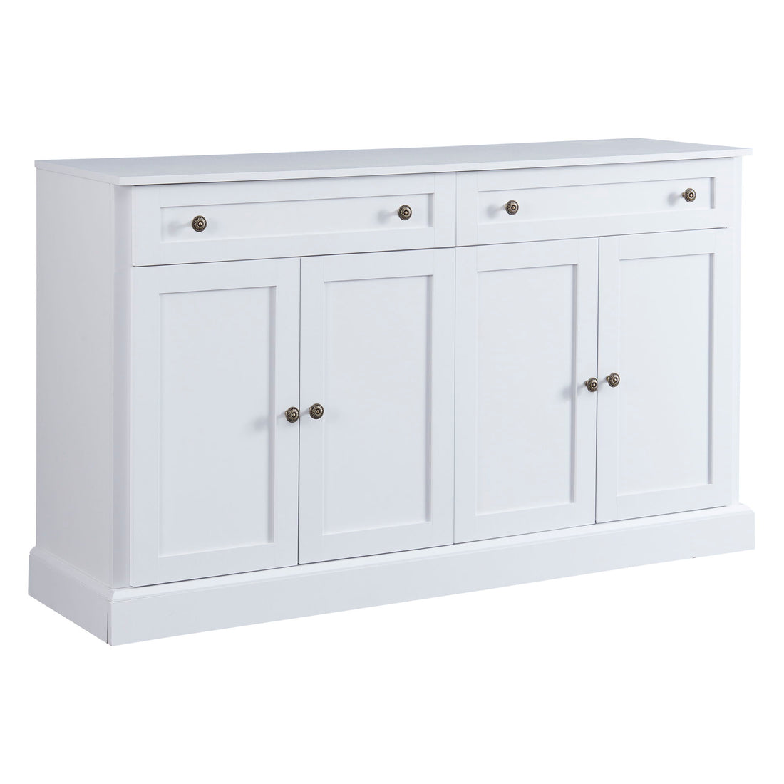 Kitchen Sideboard Storage Buffet Cabinet With 2 Drawers &amp; 4 Doors Adjustable Shelves For Dining Room, Living Room