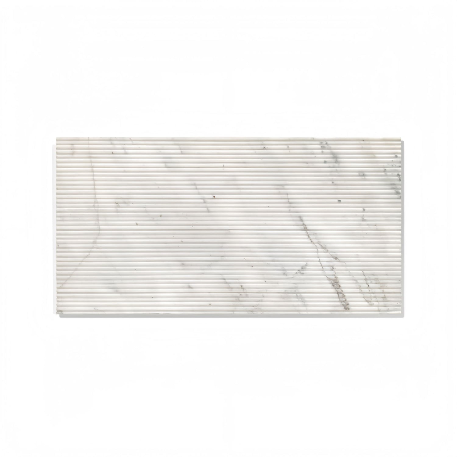 Snow Mountain Ol Textured Marble Tiles For Wall Decoration - White / Natural