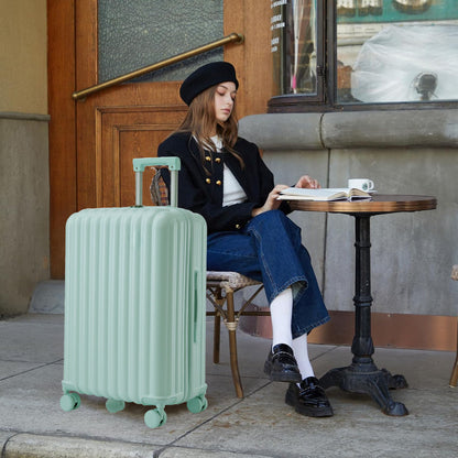 20" / 24" / 28" 3 Pieces / Set Spinner Wheel Luggage, Carry On Suitcase, With Cup Holder &amp; USB Port &amp; Phone Holder