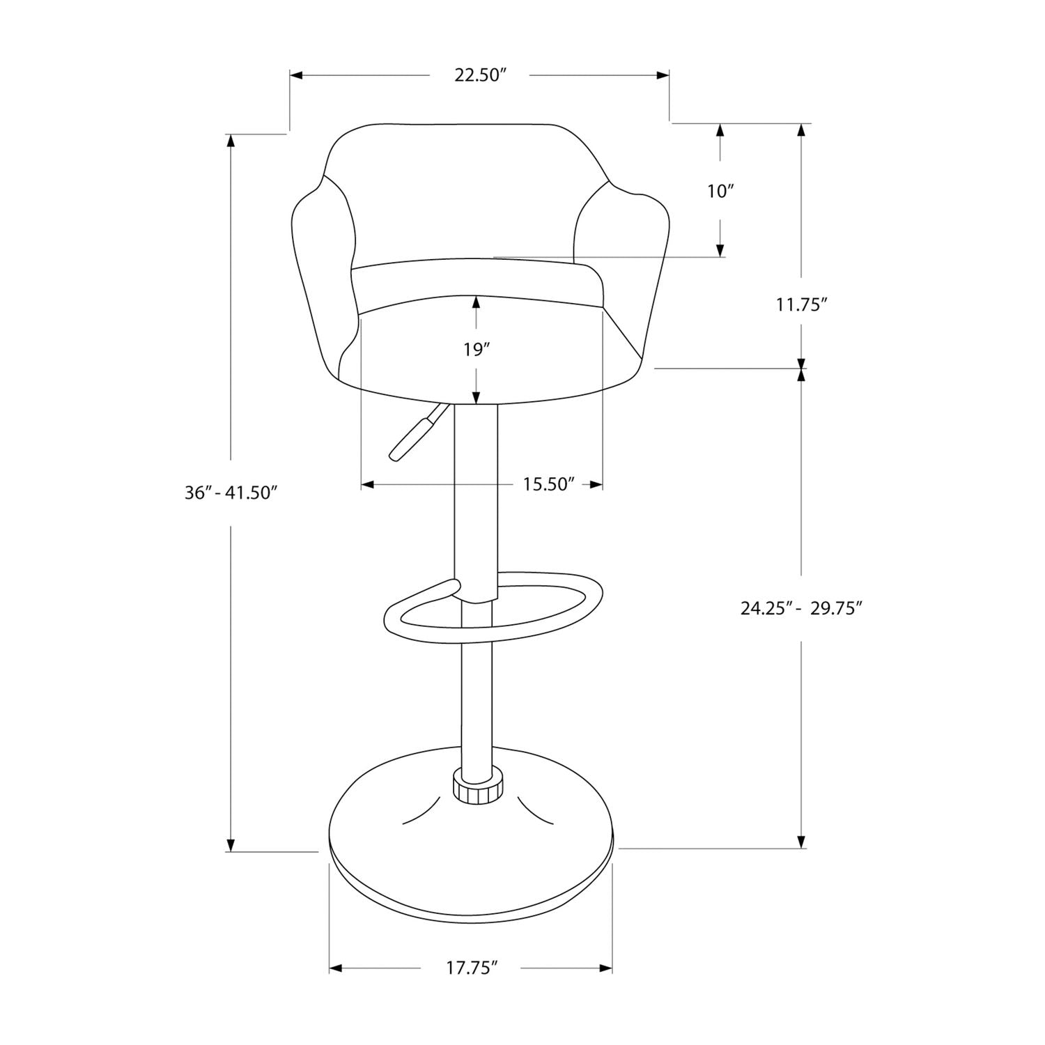 Swivel Stool Bar Height, Adjustable Versatile Seating, Contemporary &amp; Modern