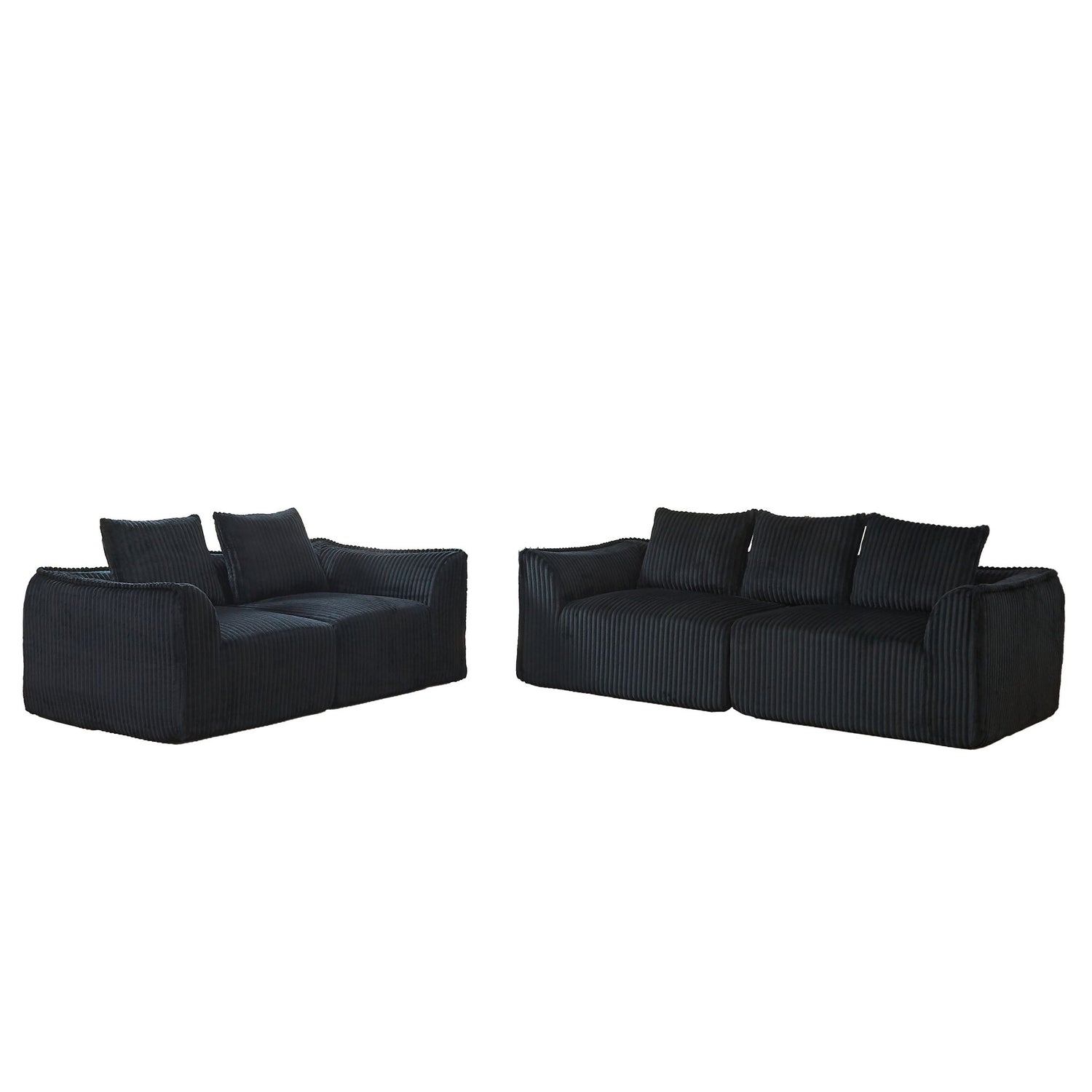 Minimalist Set With Curved Lines &amp; Gently Sloped Backrest