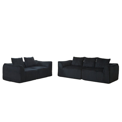 Minimalist Set With Curved Lines &amp; Gently Sloped Backrest