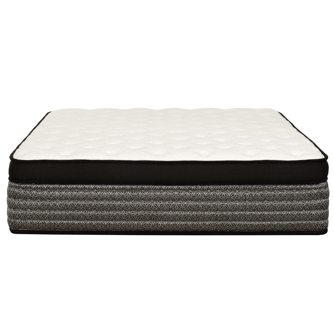 Premium 16&quot; Queen Size Hybrid Mattress In A Box Plush Gel Memory Foam Top With Cooling Technology - Gray / White