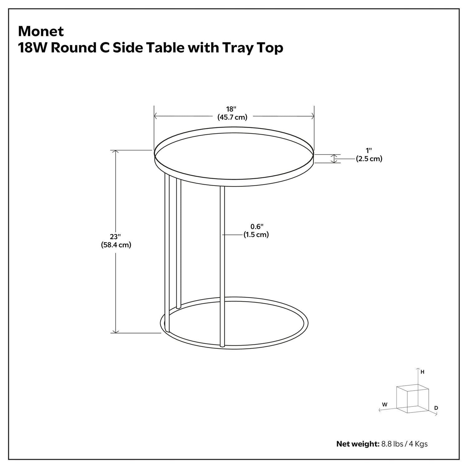 Monet - Metal Table