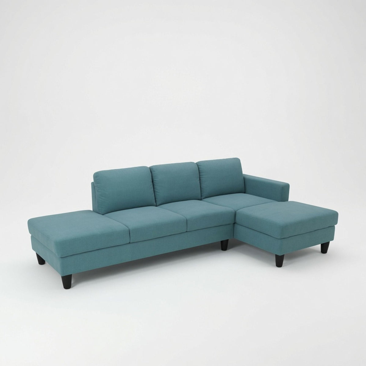 L - Shaped Sectional Sofa With Chaise &amp; Ottoman