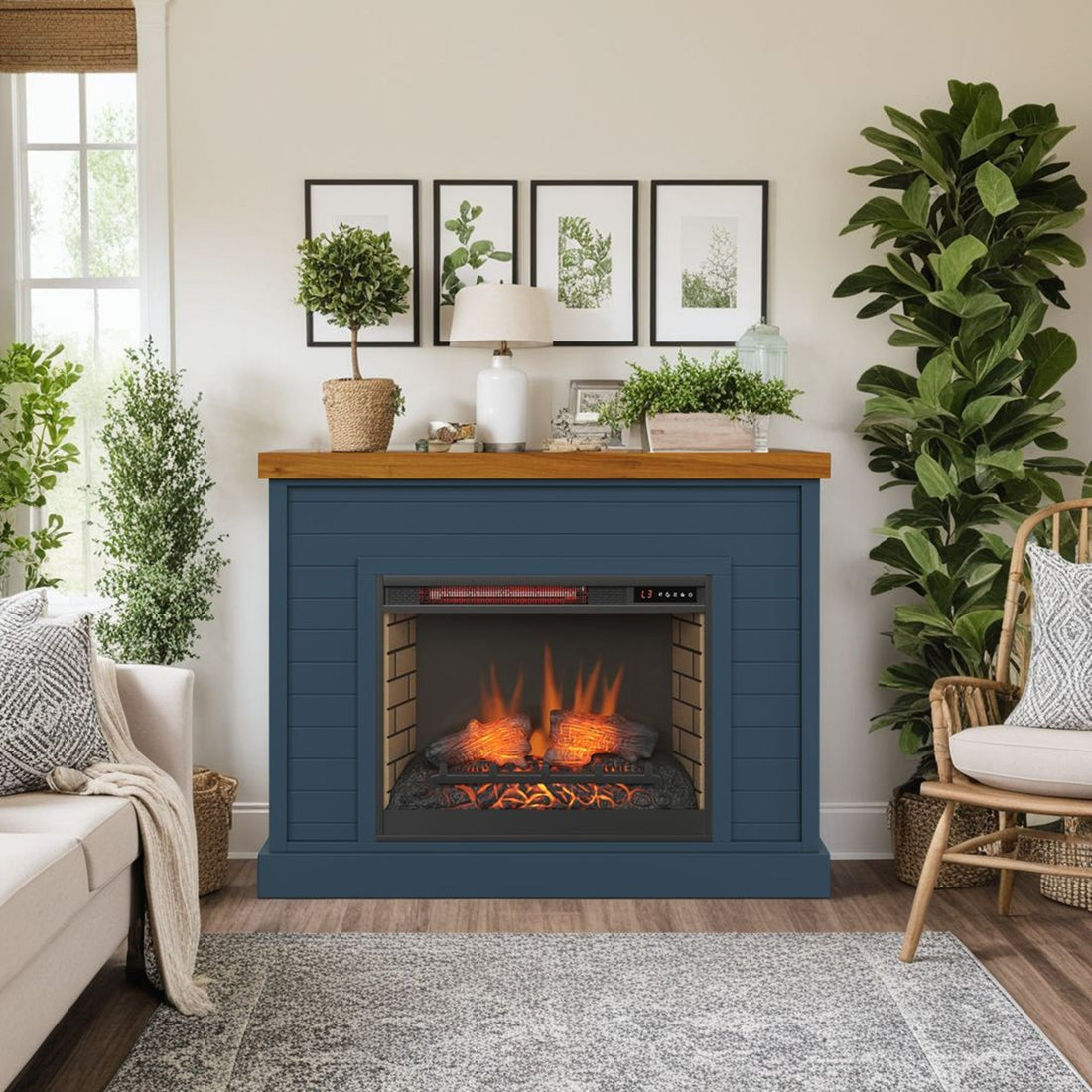 Washington - 48&quot; Fireplace With Mantel