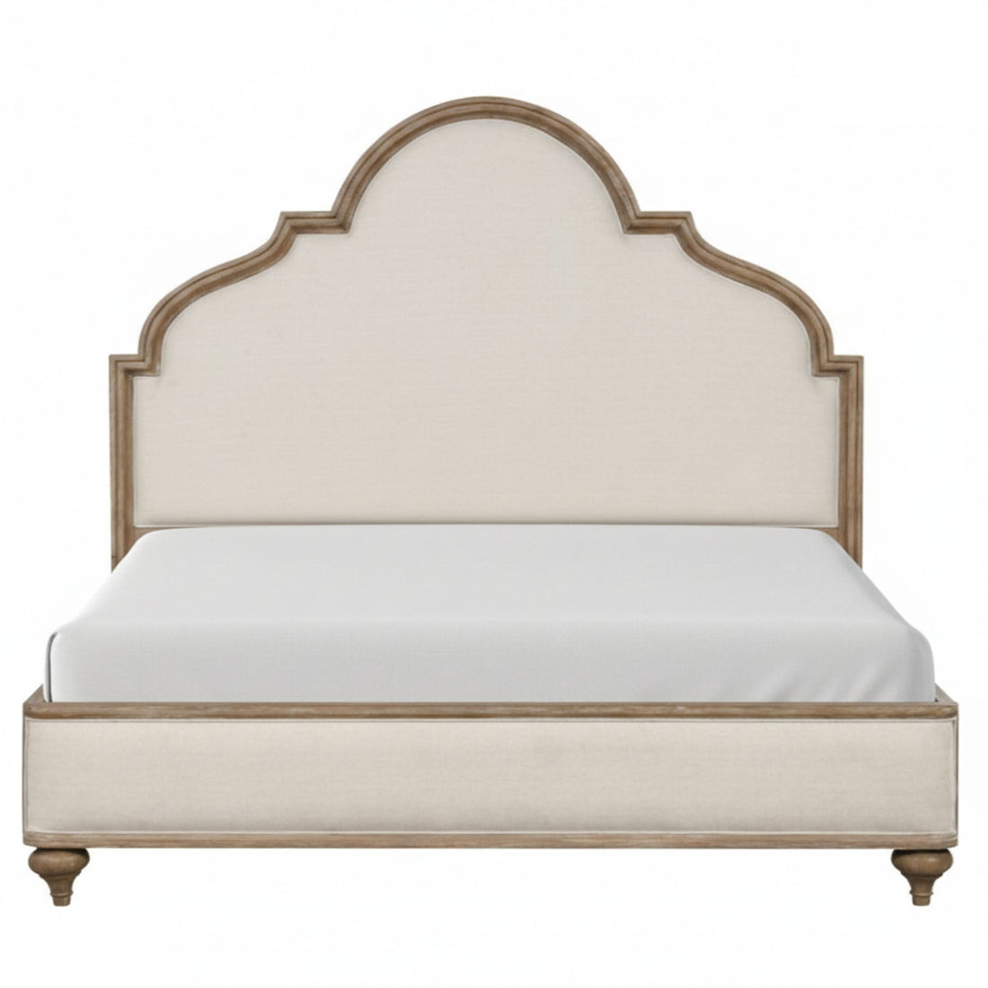 3 Piece Bed Set With 2 Nightstands, Upholstered Headboard, USB Ports