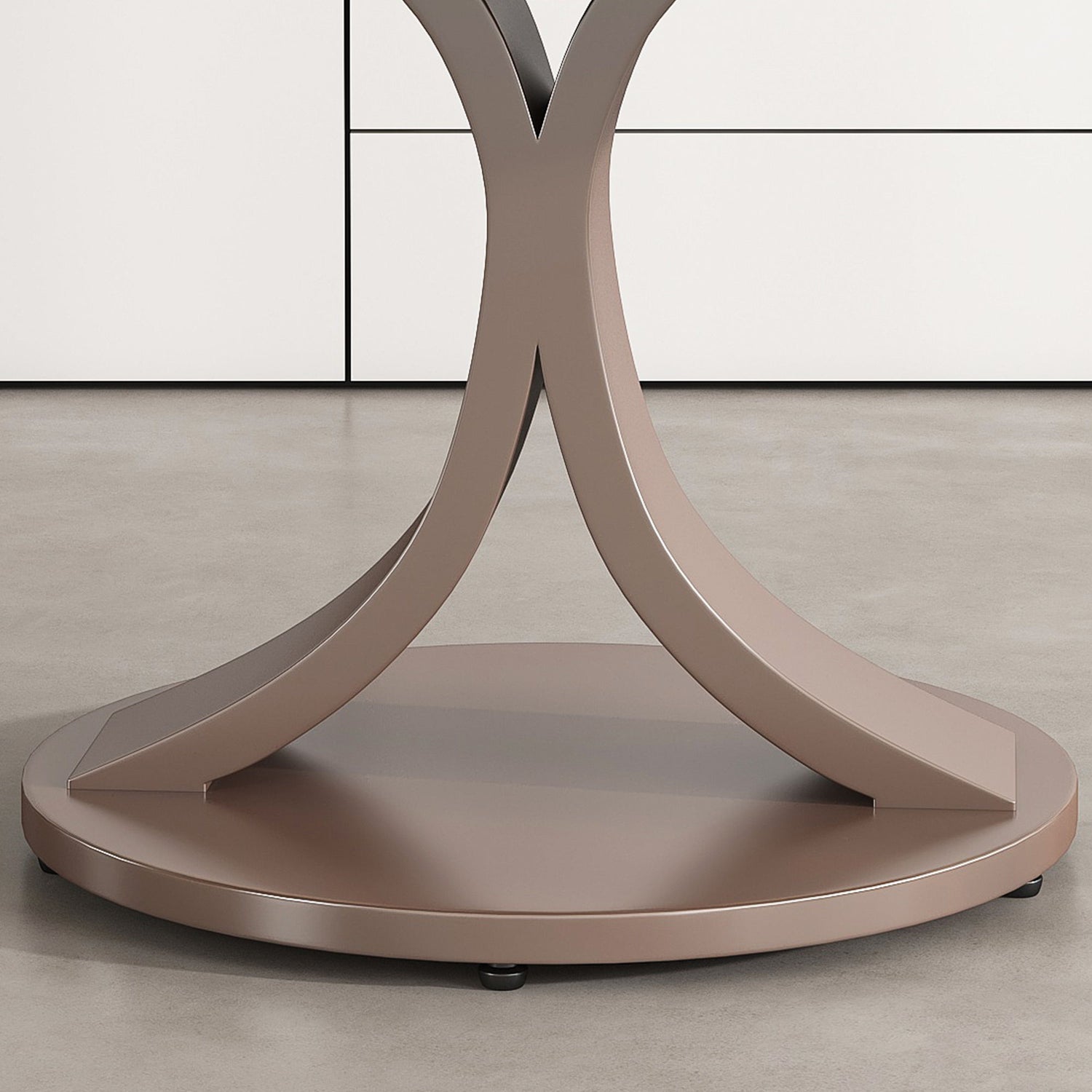 Round Dining Table With 360° Rotating Lazy Susan For Dining Room &amp; Kitchen, 6 Chairs - White