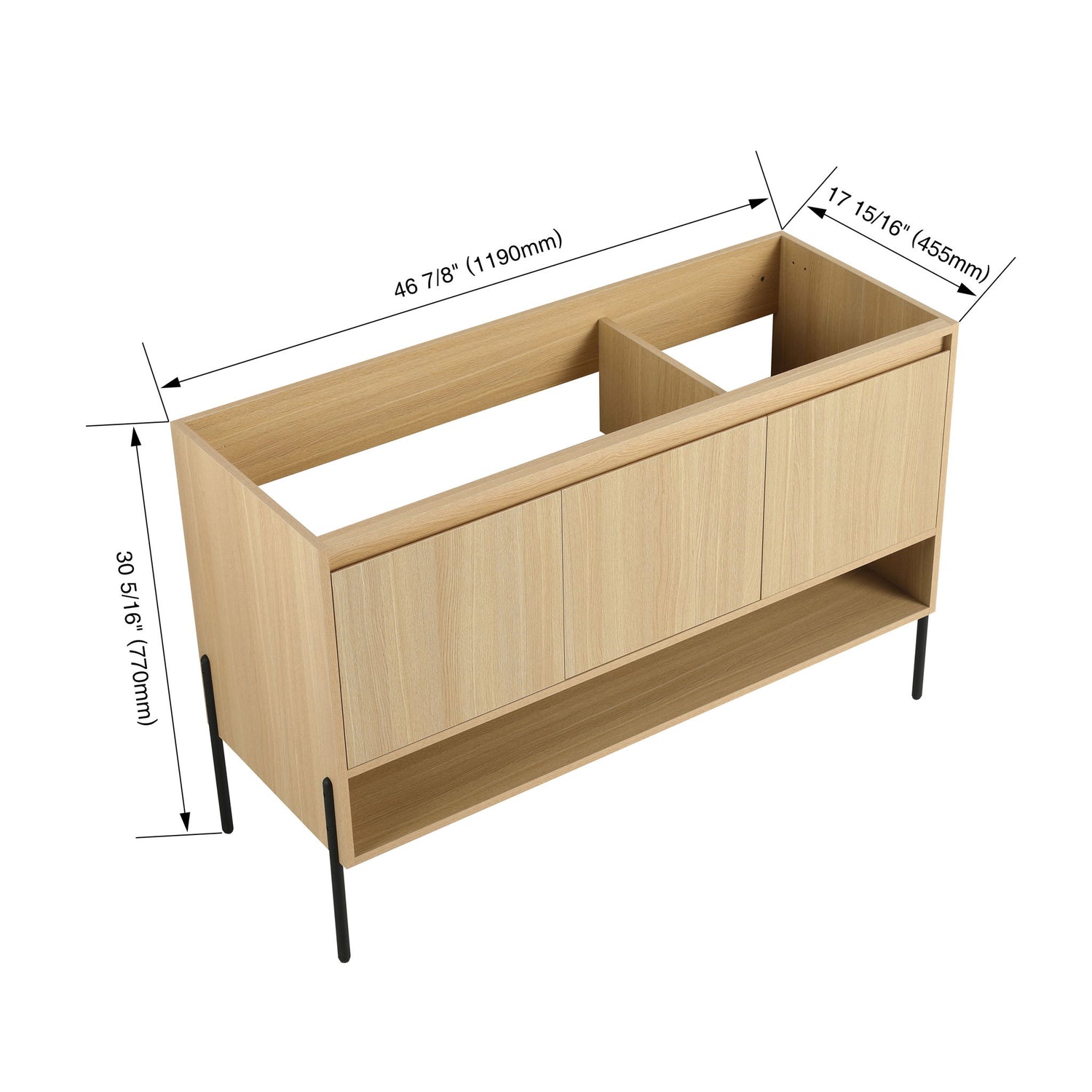 Freestanding Bathroom Vanity &amp; Soft Close Cabinet Doors