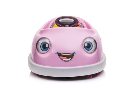 Bumper Car For Kids, 12V Dual Drive 1-6 Years Old Children&