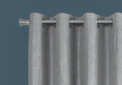 2 Pieces Set, Curtain Panel, Room Darkening, Grommet, Contemporary &amp; Modern