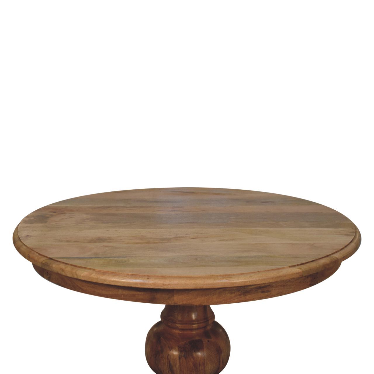 Round Turned Dining Table - Oak