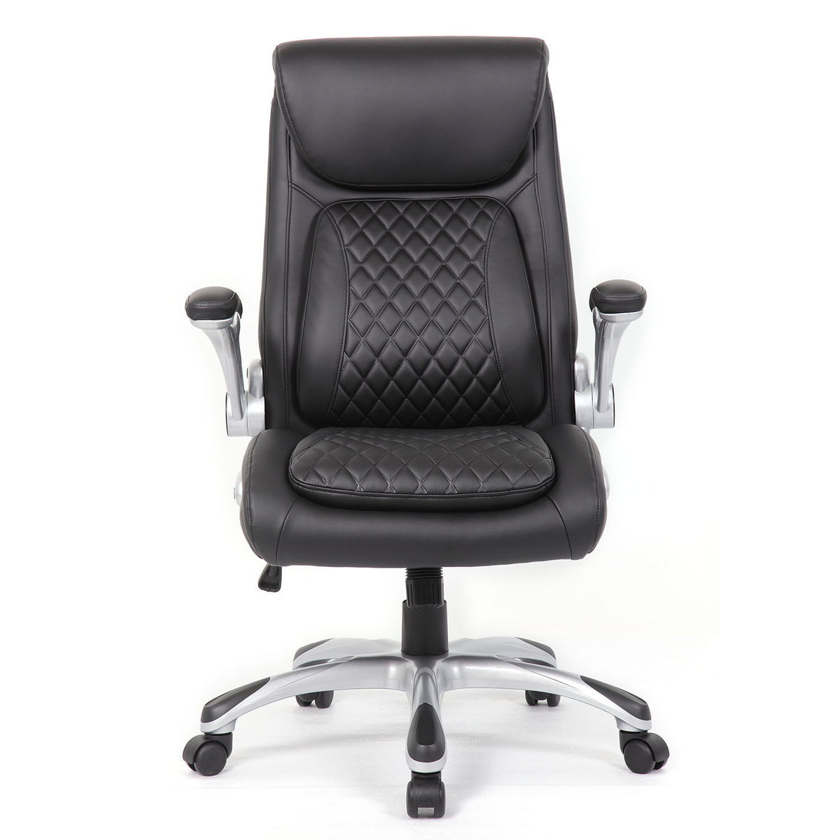 High Back Ergonomic Executive Office Chair, Adjustable Height And Lumbar Support For Home &amp; Office - Black
