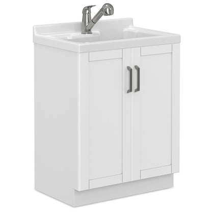 Kyle - Laundry Cabinet &amp; Faucet And Stainless Steel Sink