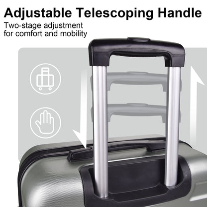 Luggage Suitcase 3 Piece Sets Hardside Carry-On Luggage With Spinner Wheels 20&quot; / 24&quot; / 28&quot;
