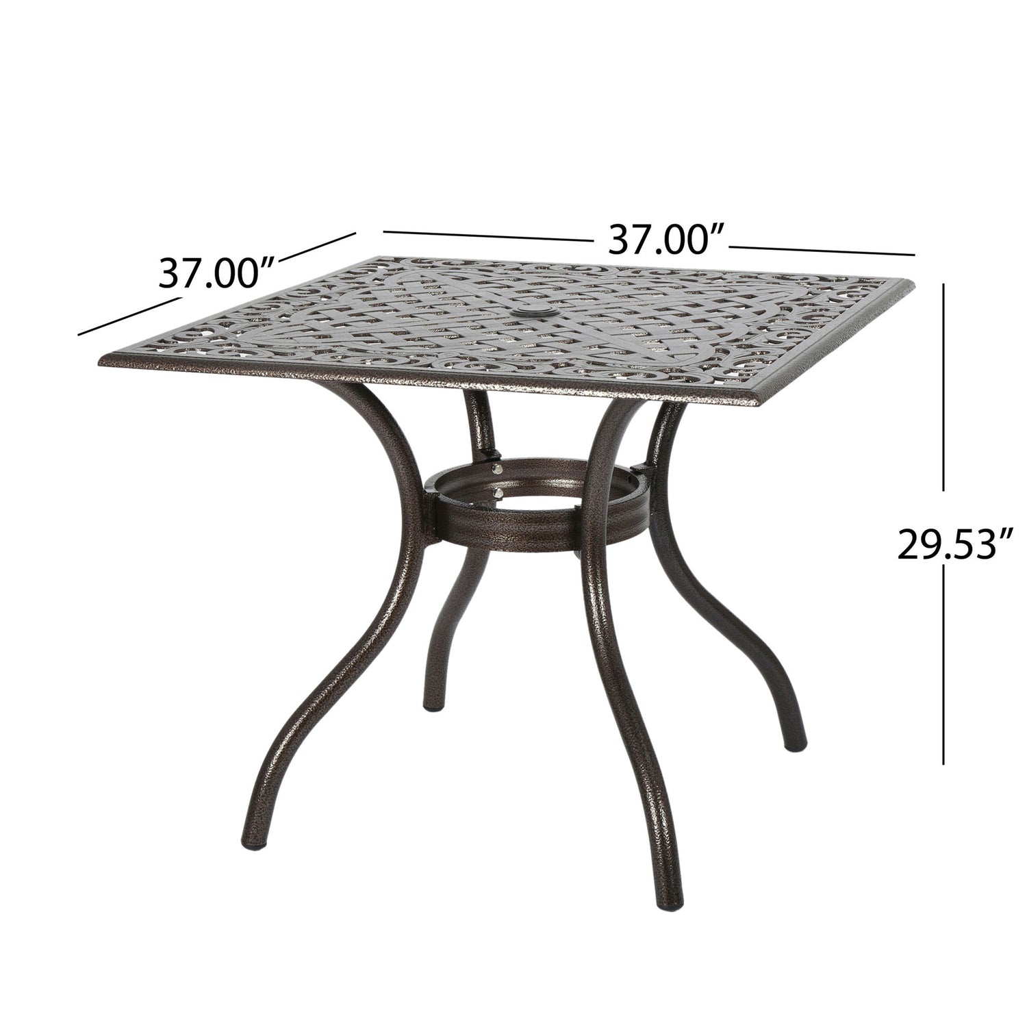 Phoenix - Square Table - Bronze
