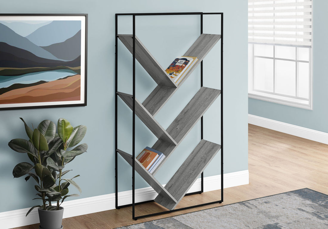 Bookshelf, Bookcase, Etagere, 3 Tier, Office, Contemporary &amp; Modern
