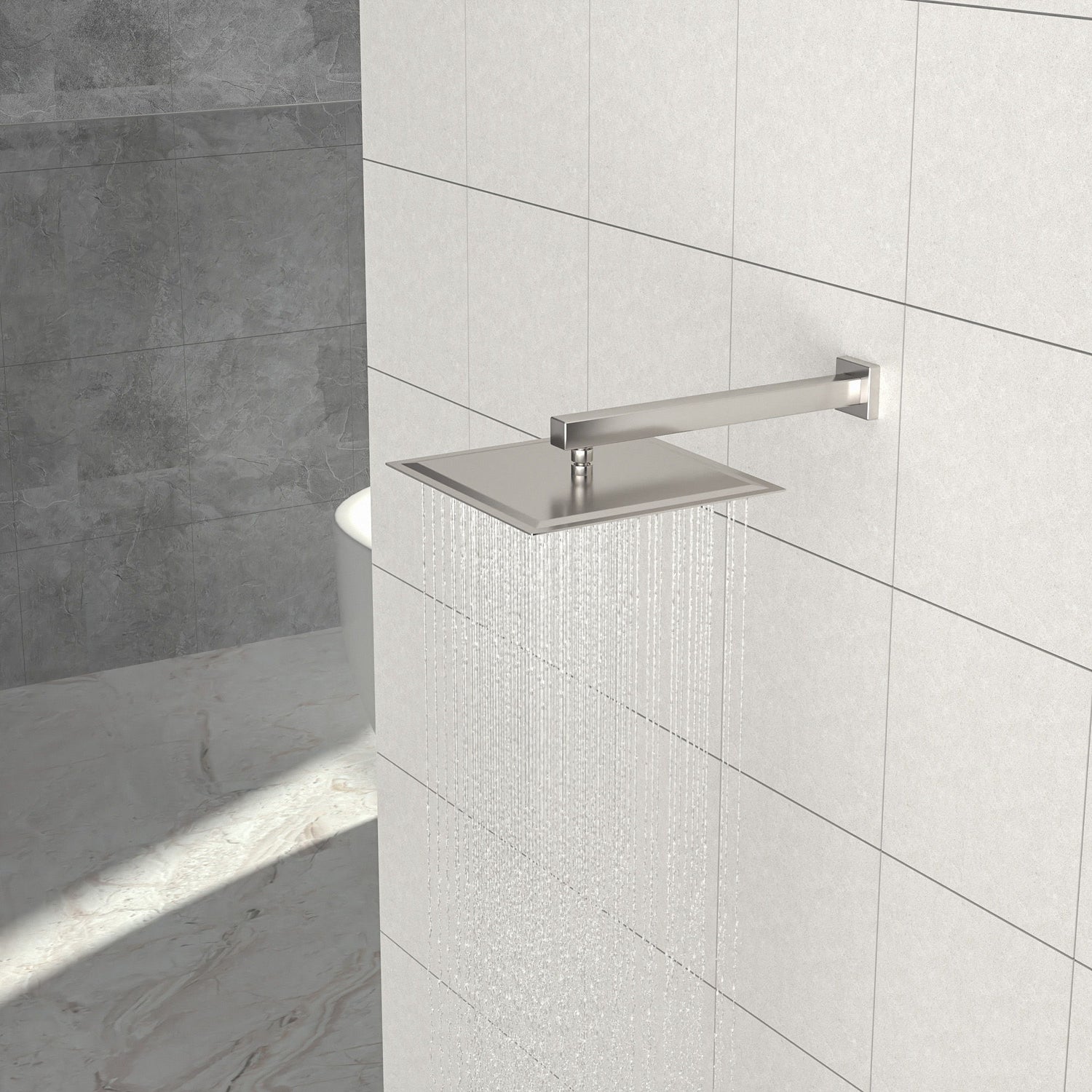 Wall Mounted Shower Arm With Flange