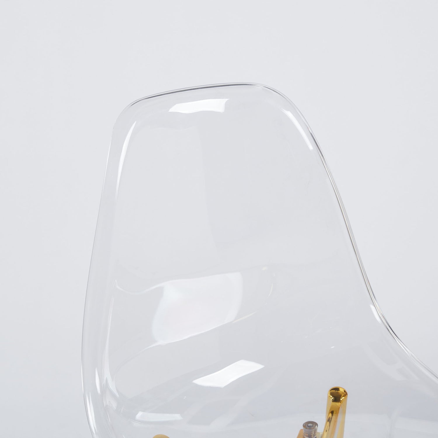 Transparent Plastic Seat Dining Chair (Set of 4)