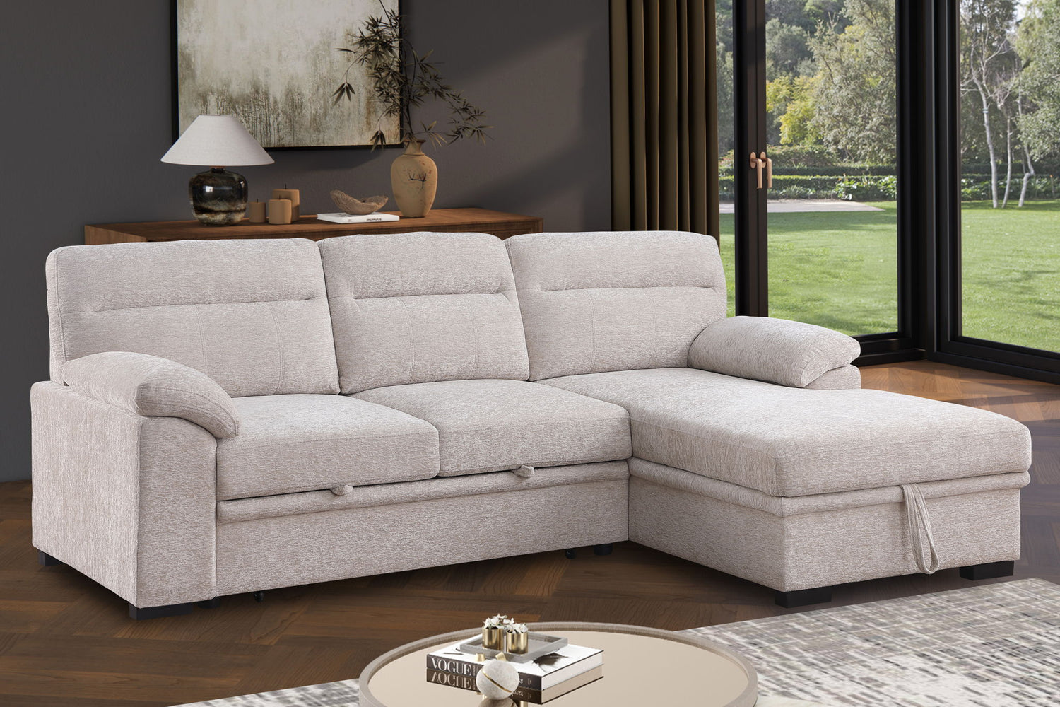Kipling II - 92.5&quot; Sleeper Sectional Sofa