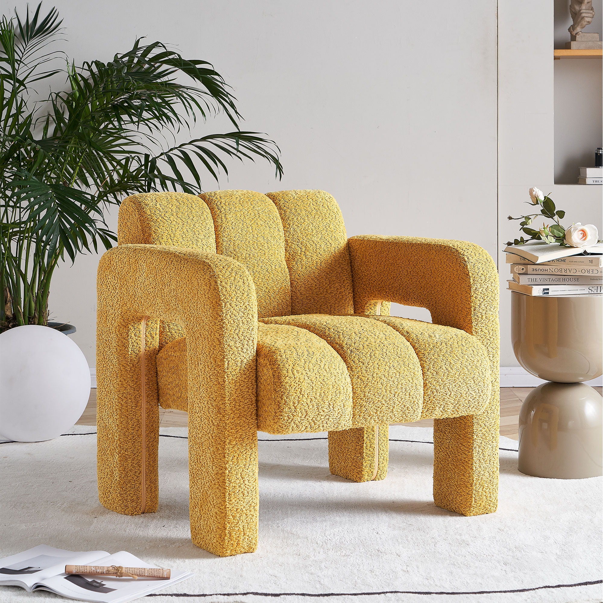 31.10&quot; Boucle Upholstered Accent Chair