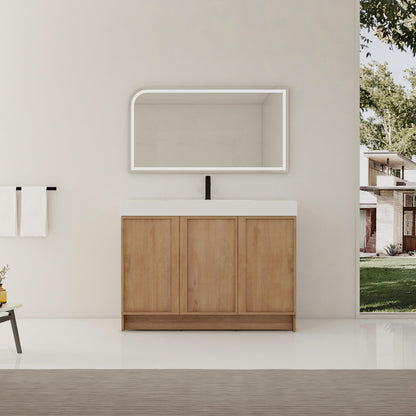 Freestanding Bathroom Vanity With Sink, Soft Close Doors