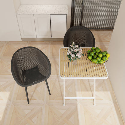 2 Pack Lounge Chair Set &amp; Folding Square Table
