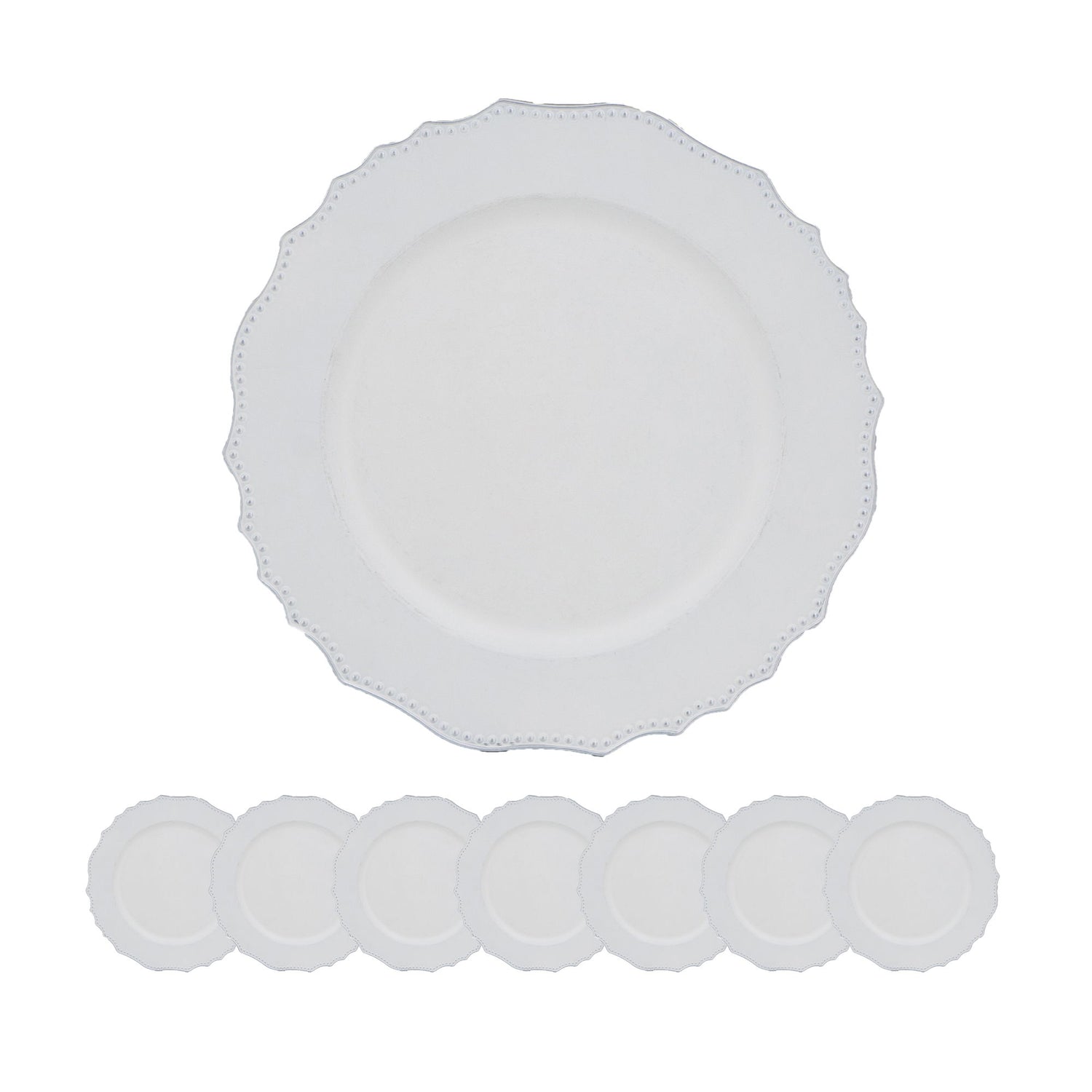 Premium Plastic Charger Plate (Set of 8)