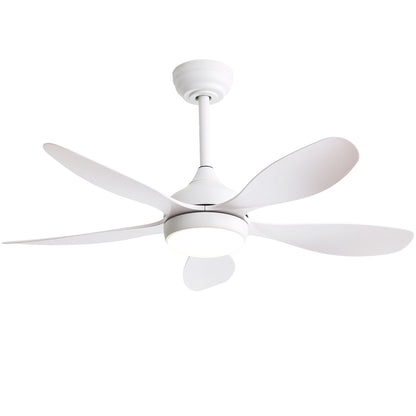 42" Ceiling Fan With Remote Control, DC Reversible Motor, 6 Speeds, 3Cct LED Light - White