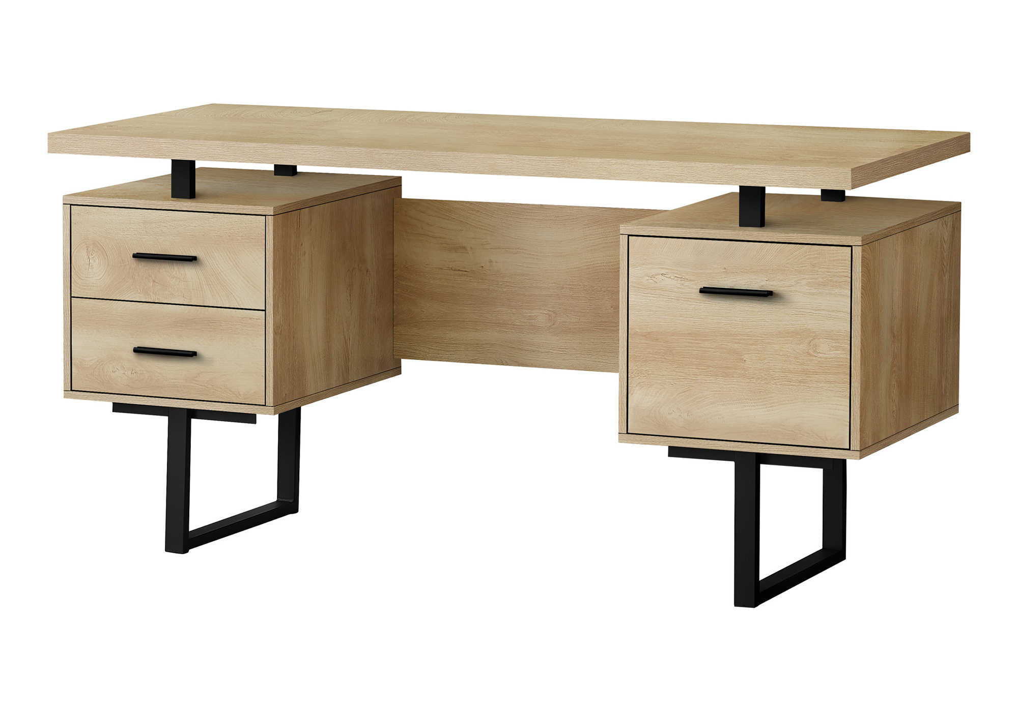 Computer Desk For Home Office, Laptop, Left, Right Set - Up, Storage Drawers, Contemporary &amp; Modern