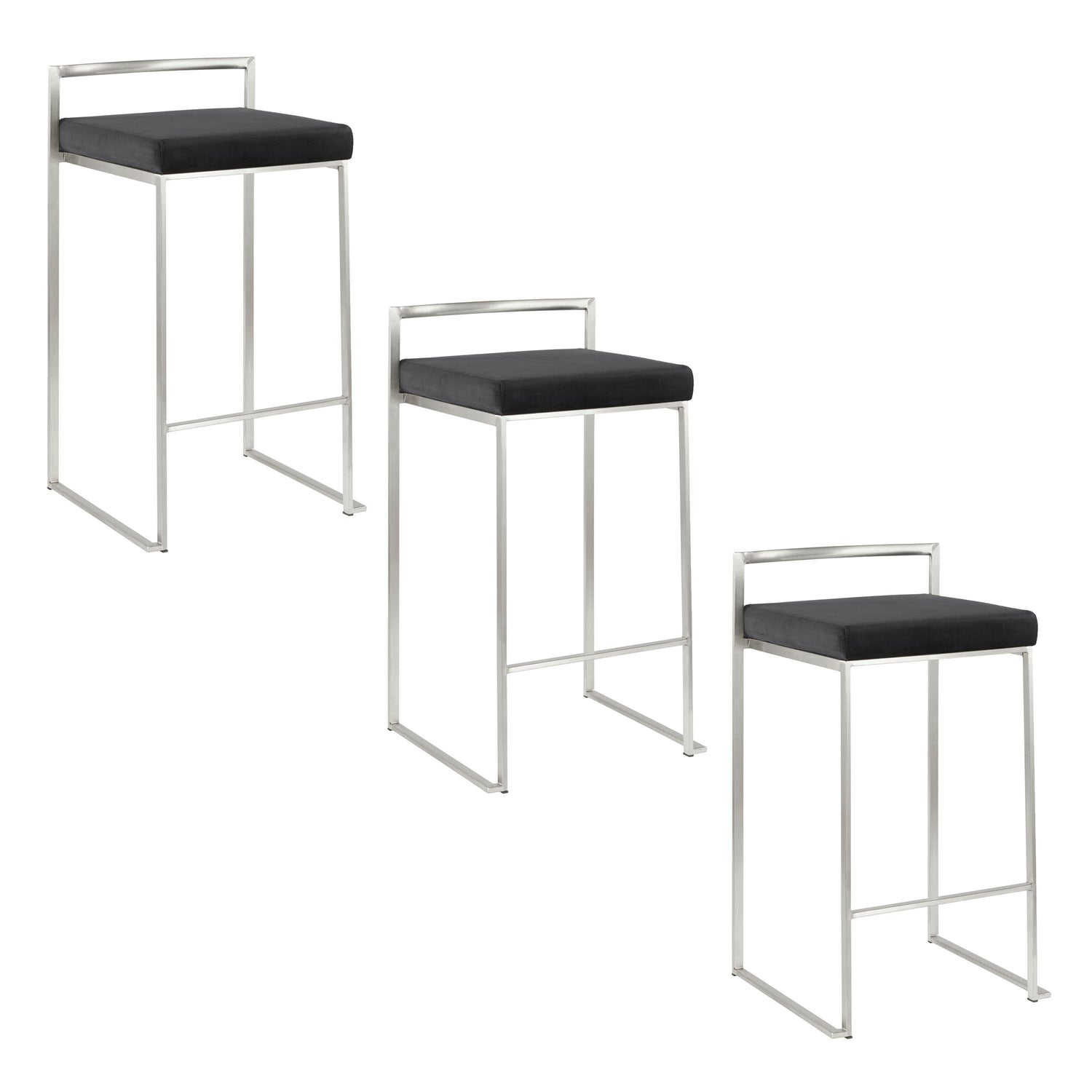 Fuji - Contemporary Elegant Stackable Counter Stool Set