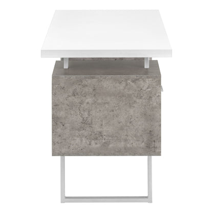 Computer Desk For Home Office, Laptop, Left, Right Set - Up, Storage Drawers, Contemporary &amp; Modern