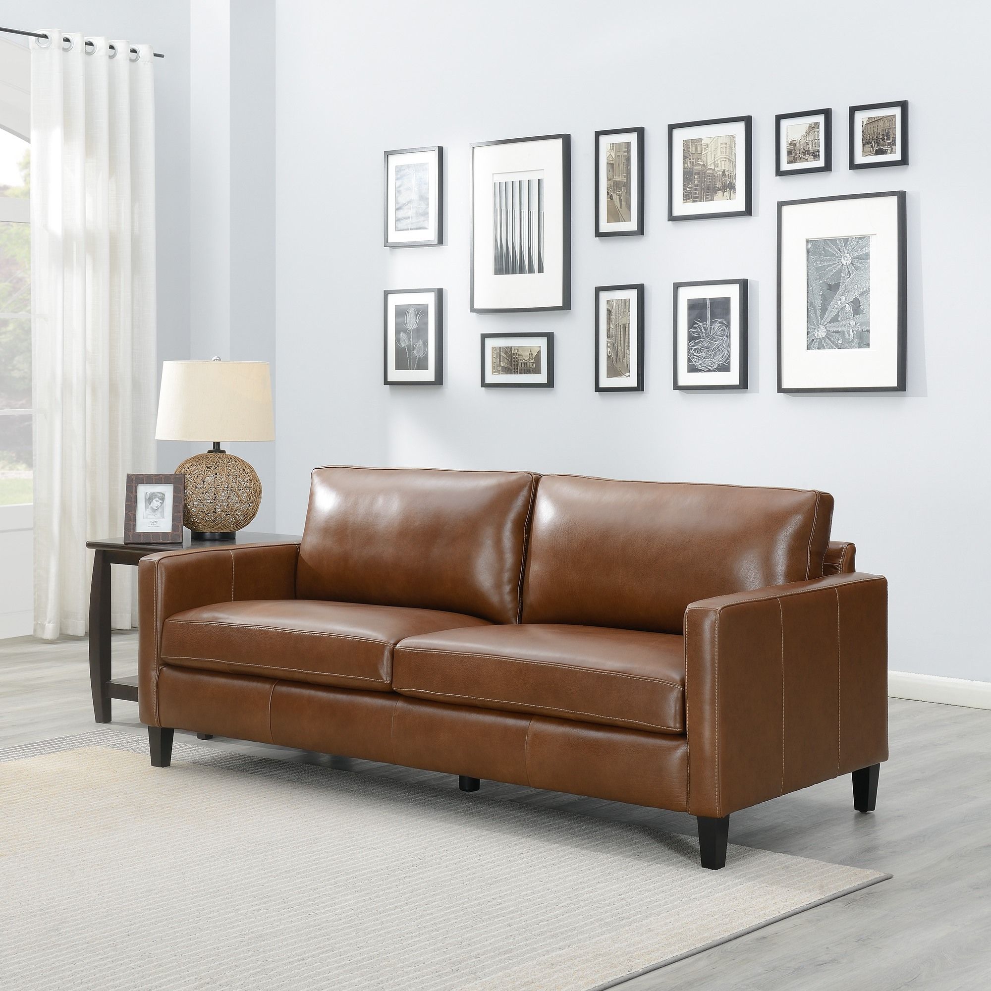 Modern &amp; Contemporary Leather Sofa