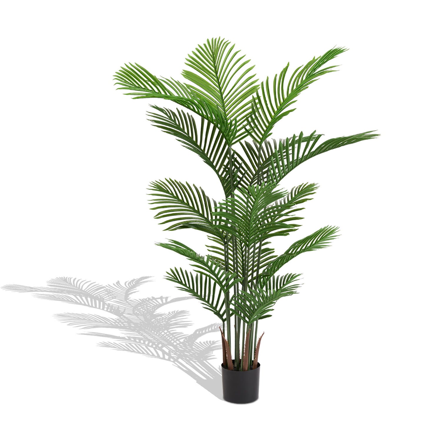 Simulate Plastic Flower Boxes With Leaves For Outdoor Home Decor (Set of 2) - Green