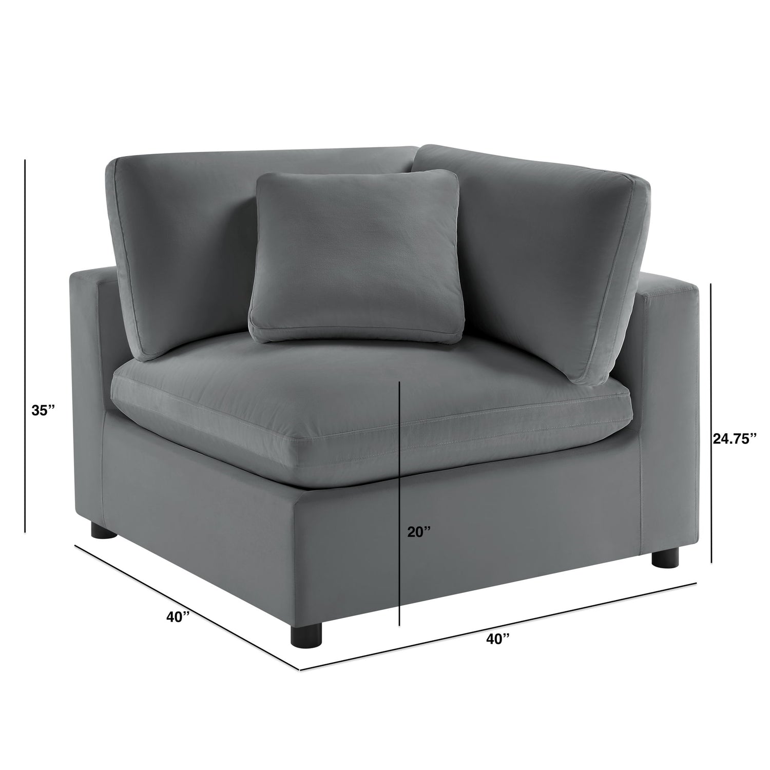 Caylie - Corner Wedge Chair