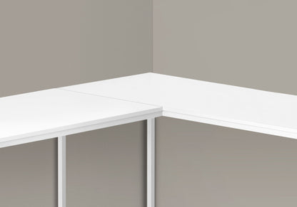 Computer Desk, Home Office, Corner, L Shape, Laptop, Marble Look Contemporary &amp; Modern